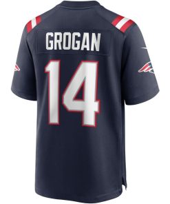Alternative view of Steve Grogan New England Patriots Nike Game Retired Player Jersey - Navy