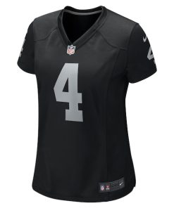 Alternative view of Aidan O'Connell Las Vegas Raiders Nike Women's  Game Jersey -  Black