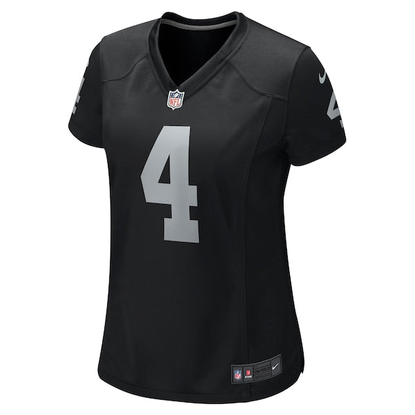 Aidan O'Connell Las Vegas Raiders Nike Women's Game Jersey - Black - Image 2