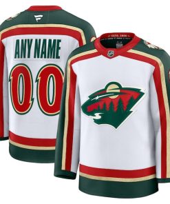 Minnesota Wild  25th Anniversary Premium Custom Jersey - White/Green