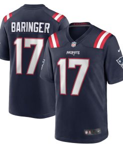 Bryce Baringer New England Patriots Nike Team Game Jersey -  Navy