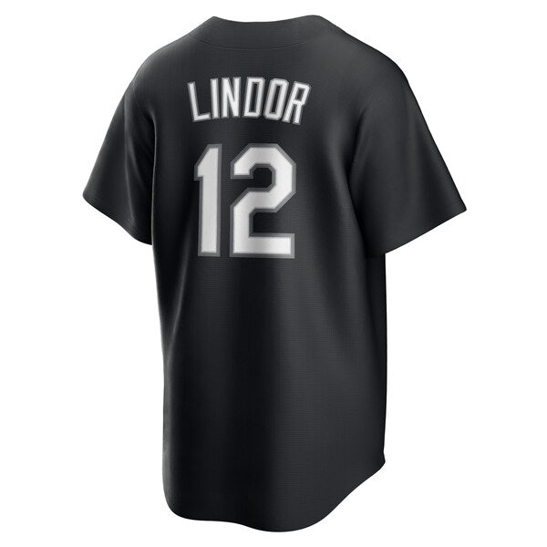 Francisco Lindor New York Mets Nike Replica Player Jersey - Black - Image 3