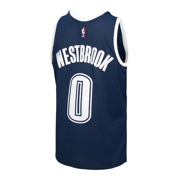 Russell Westbrook Oklahoma City Thunder 2015/16 Swingman Jersey - Blue - Image 4