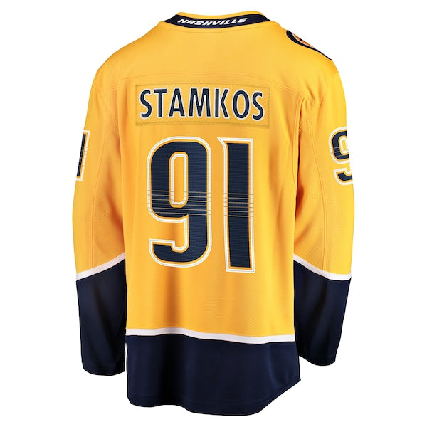 Steven Stamkos Nashville Predators Home Premier Breakaway Player Jersey - Gold - Image 3