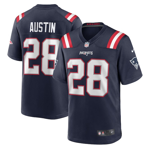 Alex Austin New England Patriots Nike Game Jersey - Navy
