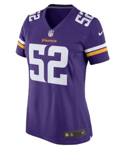 Alternative view of Jihad Ward Minnesota Vikings Nike Women's Team Game Jersey -  Purple