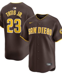Alternative view of Fernando Tatis Jr. San Diego Padres Nike Away Limited Player Jersey - Red/White