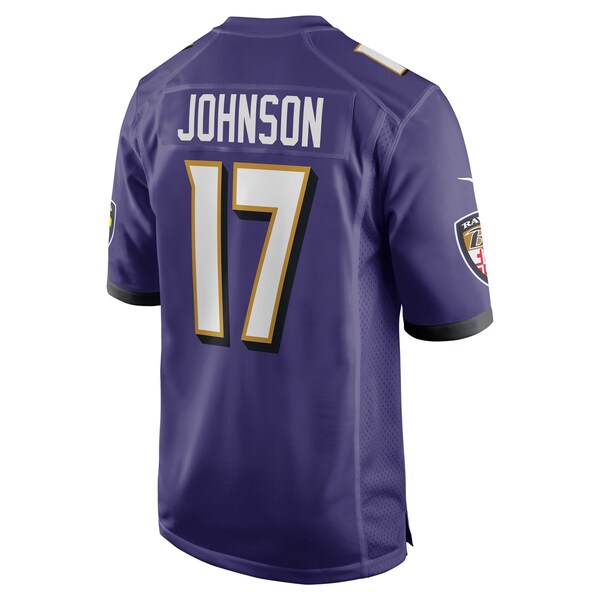 Josh Johnson Baltimore Ravens Nike Team Game Jersey - Purple - Image 3