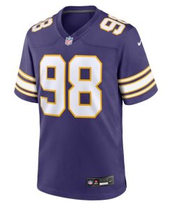 Alternative view of D.J. Wonnum Minnesota Vikings Nike Classic Player Game Jersey - Purple