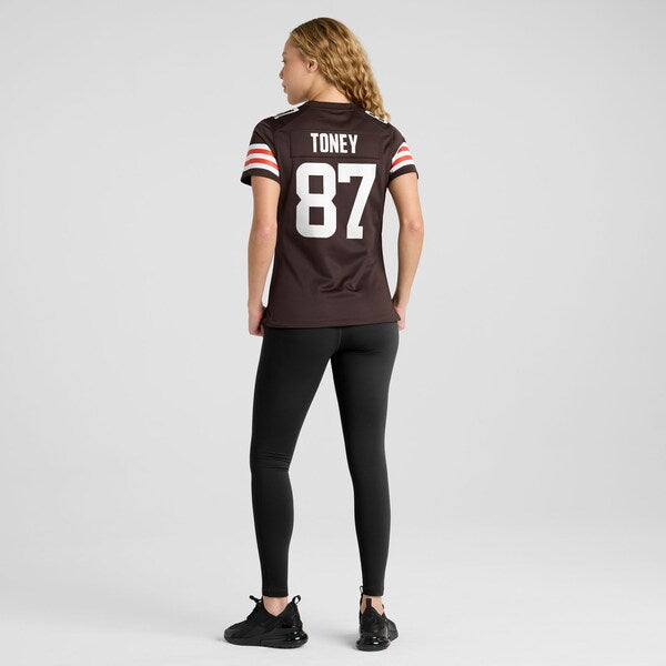 Kadarius Toney Cleveland Browns Nike Women's Team Game Jersey - Brown - Image 7