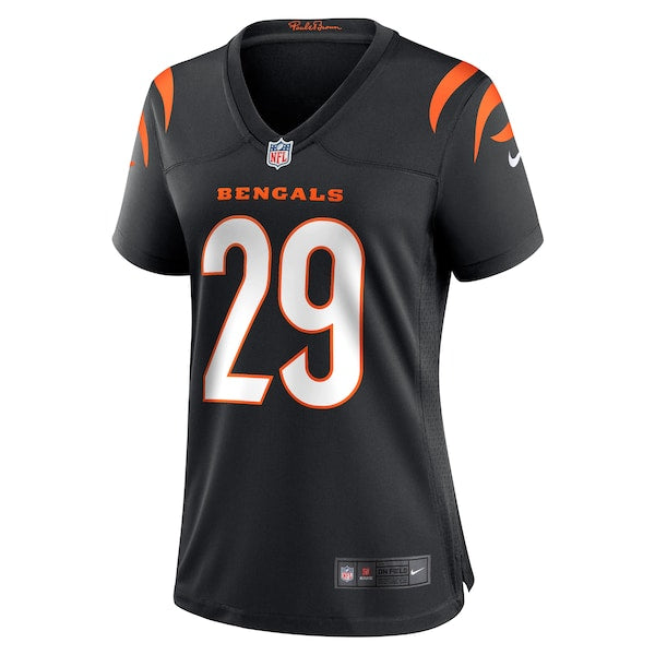 Cam Taylor-Britt Cincinnati Bengals Nike Women's Game Player Jersey - Black/Orange - Image 3