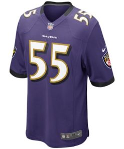 Alternative view of Mens Baltimore Ravens Terrell Suggs Nike Purple Game Jersey
