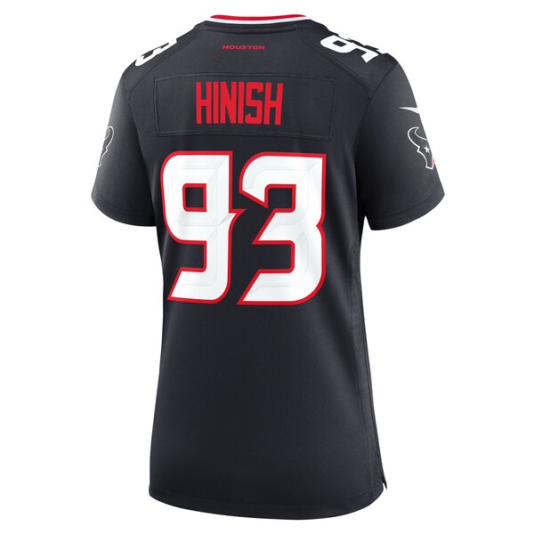Kurt Hinish Houston Texans Nike Women's Team Game Jersey - Navy - Image 4