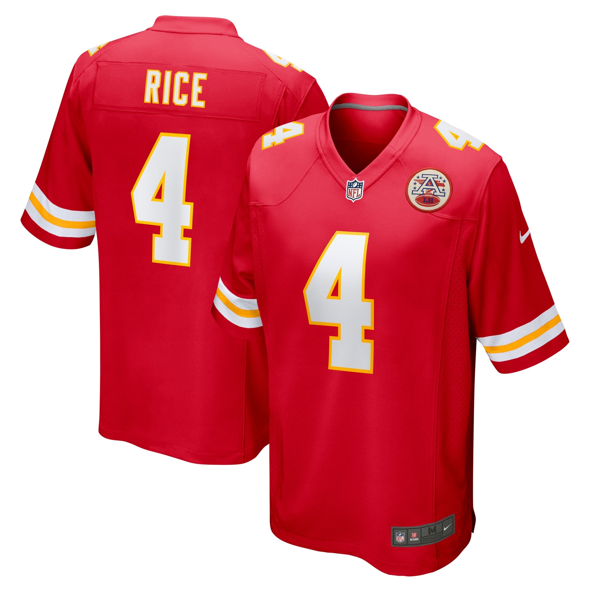 Rashee Rice Kansas City Chiefs Nike Game Jersey - White/Red - Image 6