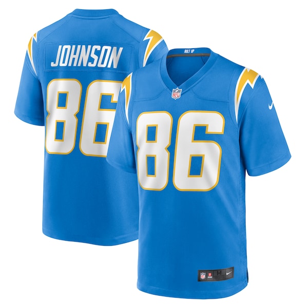 Cornelius Johnson Los Angeles Chargers Nike Team Game Jersey - Powder Blue