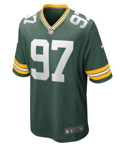 Alternative view of Kenny Clark Green Bay Packers Nike Game Jersey - Green