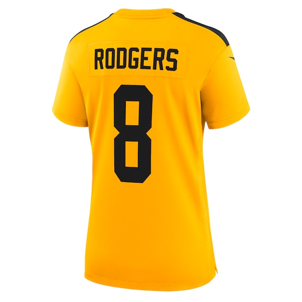 Aaron Rodgers Pittsburgh Steelers Nike Women's Alternate 1933 Throwback Game Jersey - Gold/Black - Image 5