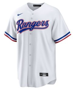 Alternative view of Texas Rangers Nike #1 Dad Home Replica Jersey - White