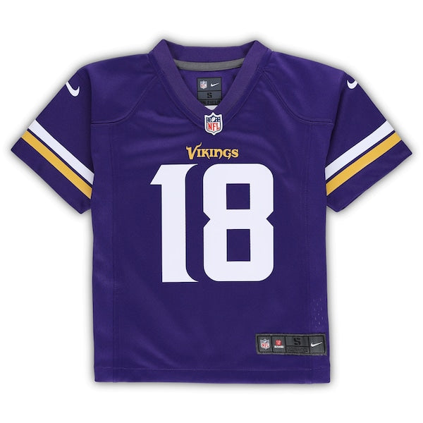 Justin Jefferson Minnesota Vikings Nike Preschool Game Jersey - Purple - Image 2