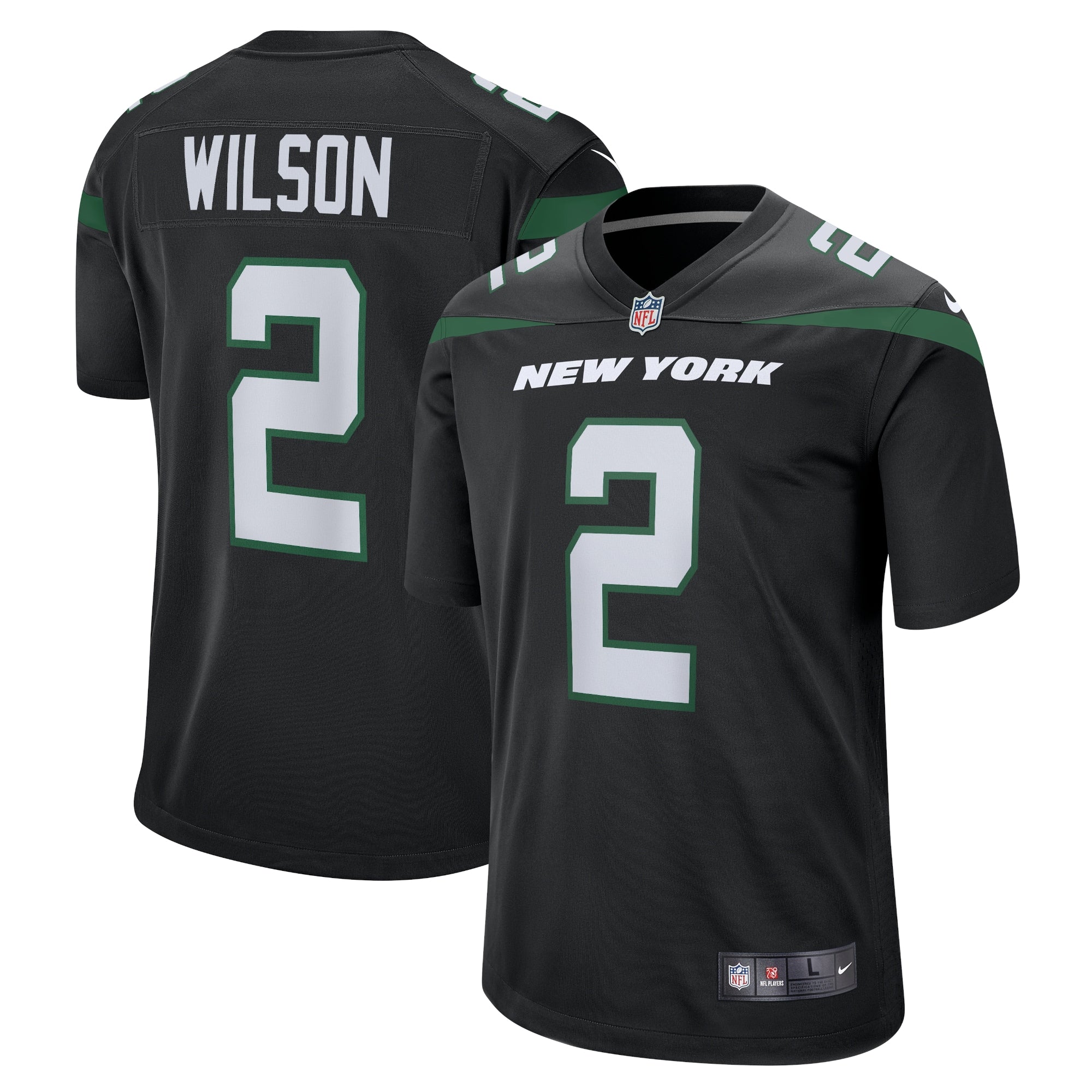 Zach Wilson New York Jets Nike Youth Game Jersey - Gotham Green/Black - Image 6