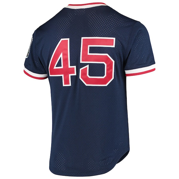 Pedro Martinez Boston Red Sox 1999 Cooperstown Collection Mesh Batting Practice Jersey - Navy - Image 3