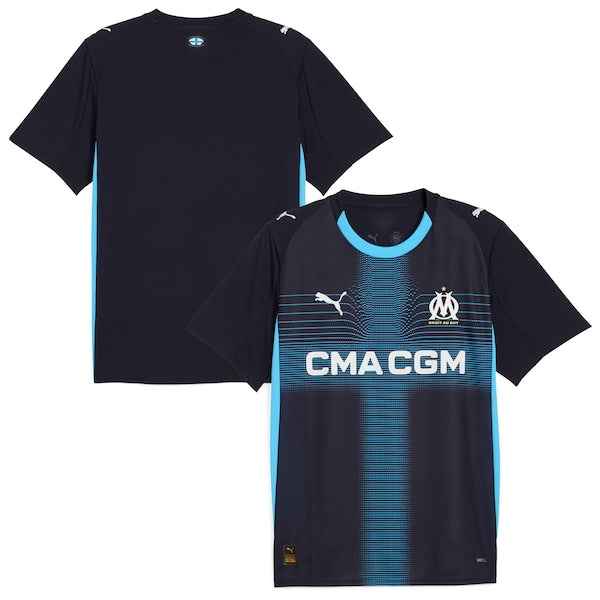 Olympique Marseille Puma 2025/26 Replica Away Jersey - Navy/White - Image 2