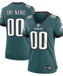 Philadelphia Eagles Nike Women's Custom Game Jersey - Midnight Green
