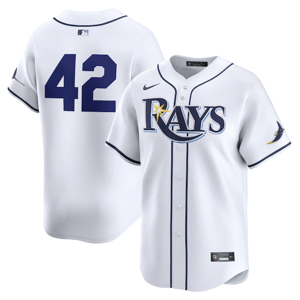 Tampa Bay Rays Nike 2024 Jackie Robinson Day Home Limited Jersey?ยจC White