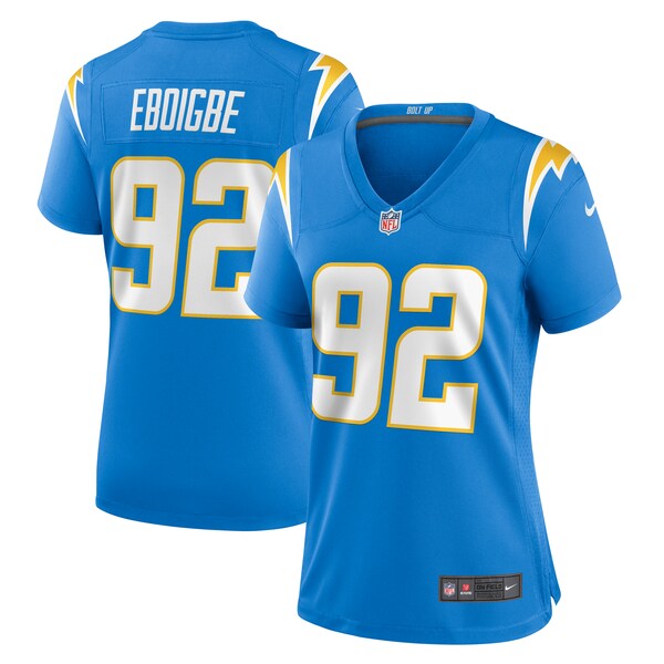 Justin Eboigbe Los Angeles Chargers Nike Women's Game Jersey - Powder Blue - Image 2
