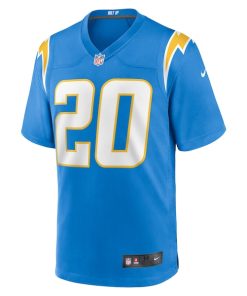 Alternative view of Kristian Fulton Los Angeles Chargers Nike  Game Jersey -  Powder Blue