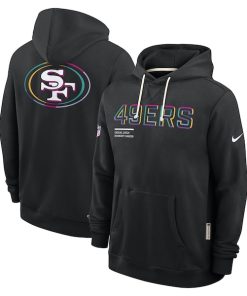 San Francisco 49ers Nike 2025 NFL Crucial Catch Sideline Standard Issue Dri-FIT Hoodie - Black