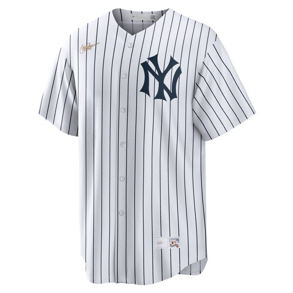 Babe Ruth New York Yankees Nike Home Cooperstown Collection Player Jersey - White/Gray - Image 3