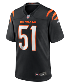 Alternative view of Isaiah Foskey Cincinnati Bengals Nike Team Game Jersey -  Black