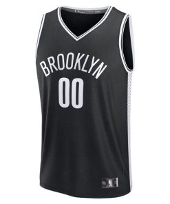 Alternative view of Egor Demin Brooklyn Nets  Youth 2025 NBA Draft First Round Pick Fast Break Replica Jersey - Icon Edition - Black