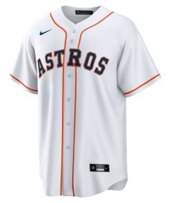 Alternative view of Pedro Le¨®n Houston Astros Nike Home Replica Jersey - White