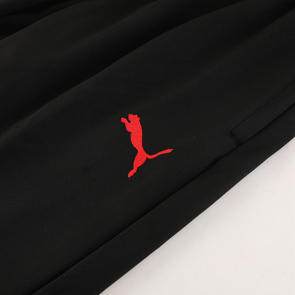 Puma Short Sleeve Training Jersey Set-PD02- Red/Black - Image 6