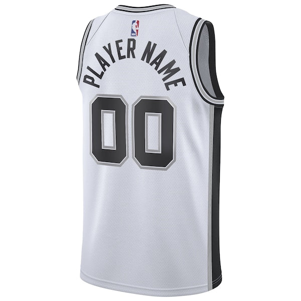 San Antonio Spurs Nike 2020/21 Swingman Custom Jersey - Association Edition - White - Image 3