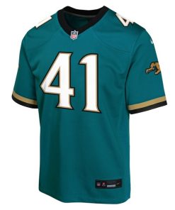 Alternative view of Josh Hines-Allen Jacksonville Jaguars Nike Youth Alternate 2 Prowler Throwback Game Jersey - Teal