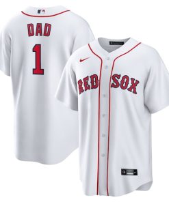 Boston Red Sox Nike #1 Dad Home Replica Jersey - White