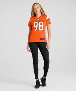 John Franklin-Myers Denver Broncos Nike Women's Team Game Jersey -  Orange