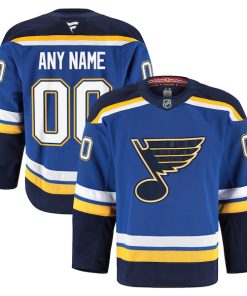 St. Louis Blues  Home Authentic Pro Custom Jersey - Blue/White