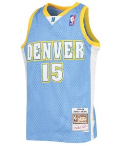 Alternative view of Carmelo Anthony Denver Nuggets  Youth 2003-04 Hardwood Classics Swingman Jersey - Powder Blue