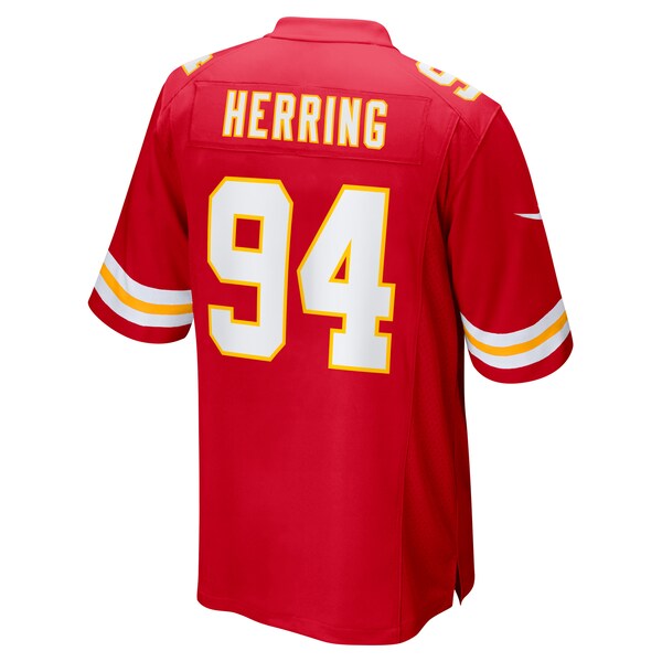 Malik Herring Kansas City Chiefs Nike Team Game Player Jersey - Red - Image 3