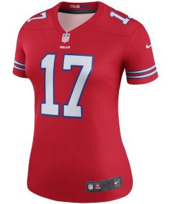 Alternative view of Josh Allen Buffalo Bills Nike Women's Color Rush Legend Player Jersey - Red