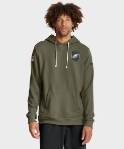 Philadelphia Eagles Nike 2025 Salute to Service Sideline Standard Issue Dri-FIT Hoodie - Olive