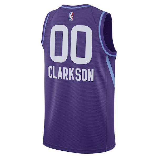 Jordan Clarkson Utah Jazz Nike Unisex 2024/25 Swingman Player Jersey - City Edition - Purple - Image 3