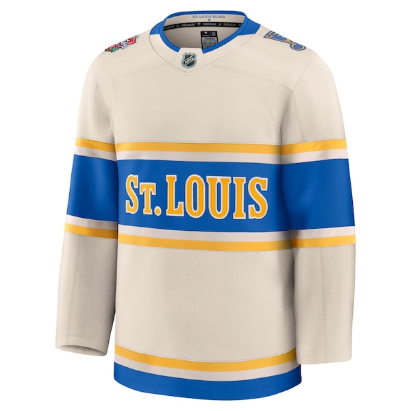 St. Louis Blues 2025 NHL Winter Classic Premium Jersey - Cream - Image 3