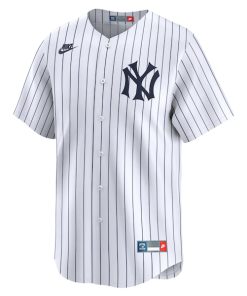 Alternative view of Babe Ruth New York Yankees Nike Throwback Cooperstown Collection Limited Jersey - White