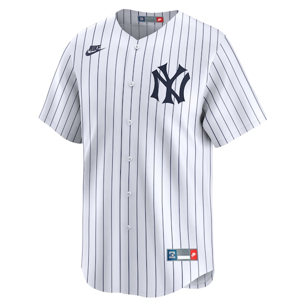 Babe Ruth New York Yankees Nike Throwback Cooperstown Collection Limited Jersey - White - Image 2