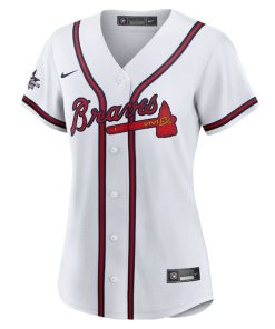 Alternative view of Ronald Acu?a Jr. Atlanta Braves Nike Women's 2025 MLB All-Star Game Home Replica Player Jersey - White